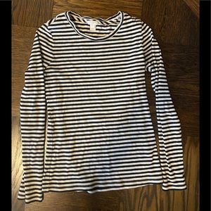 J Crew striped long-sleeve tee